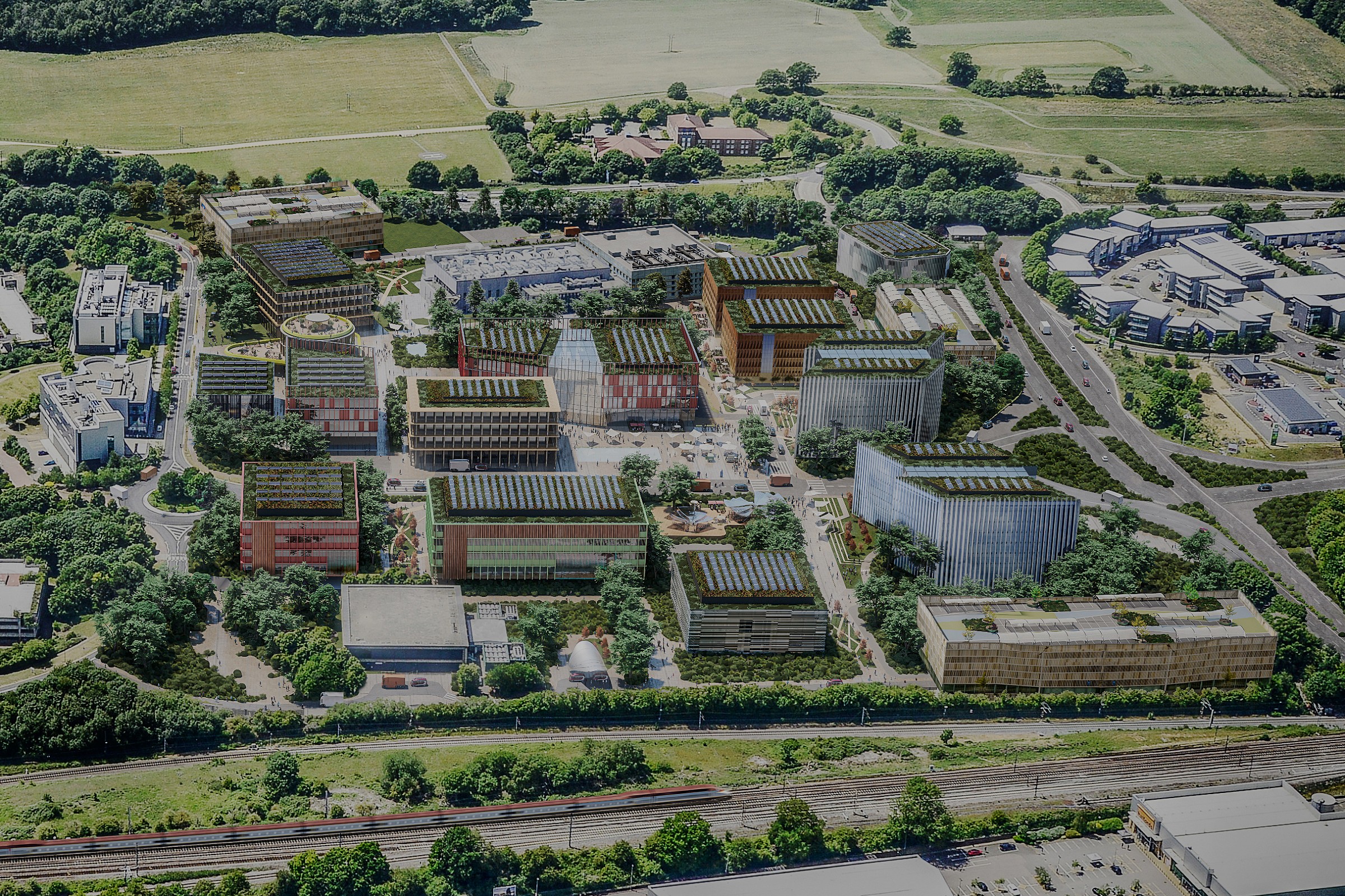 1.6 million sq ft of office, lab and GMP space on one site, just south of Stevenage town centre